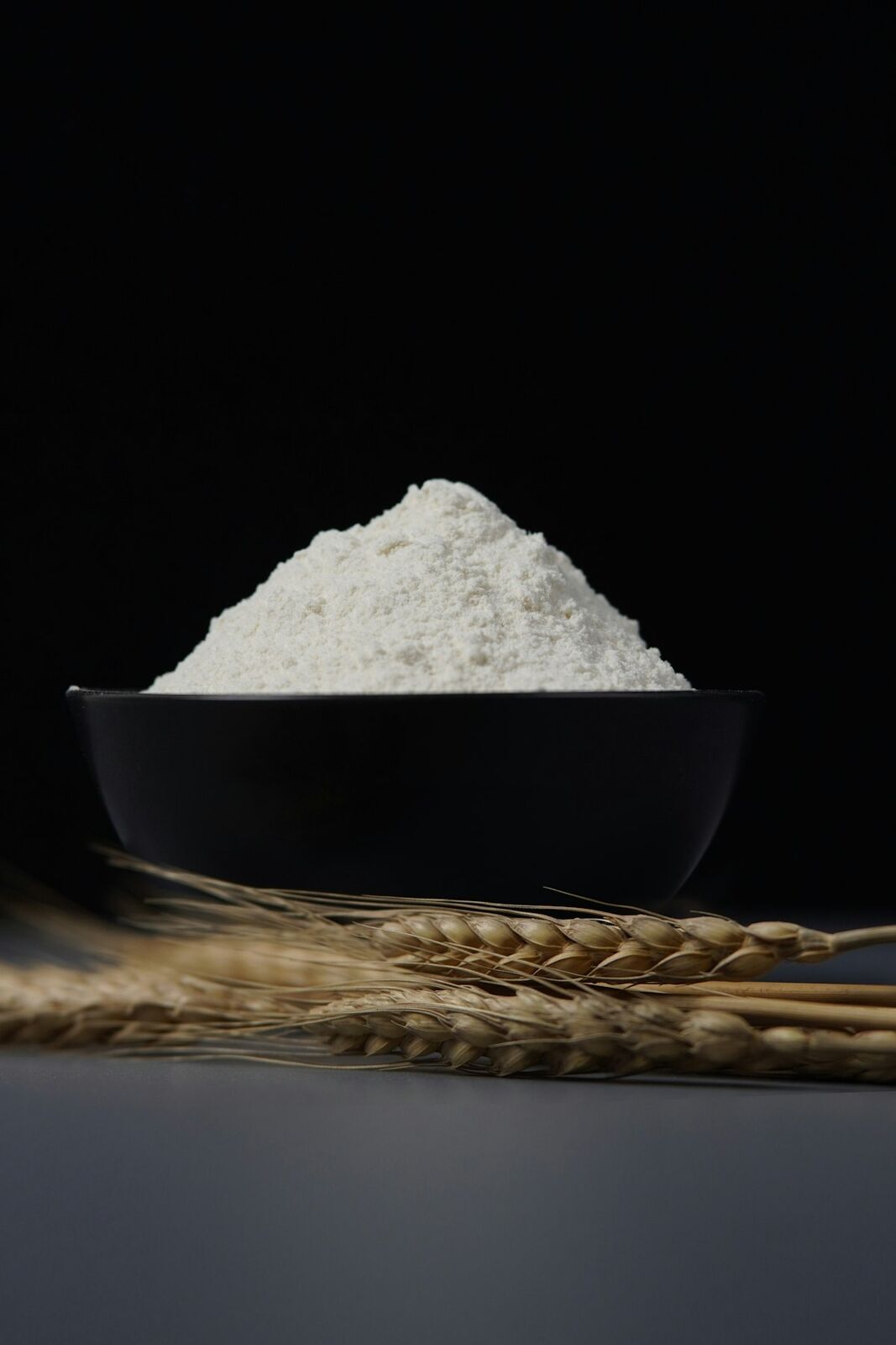Bowl of finely ground flour